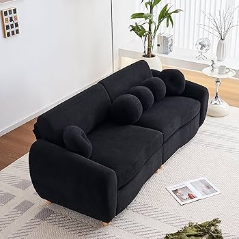 Amazon.com: ZX Design 84.6'' Loveseat Sofa, Chenille Modern
